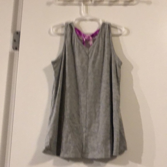 Girls tank top colour grey and purple size 10 - Picture 2 of 2